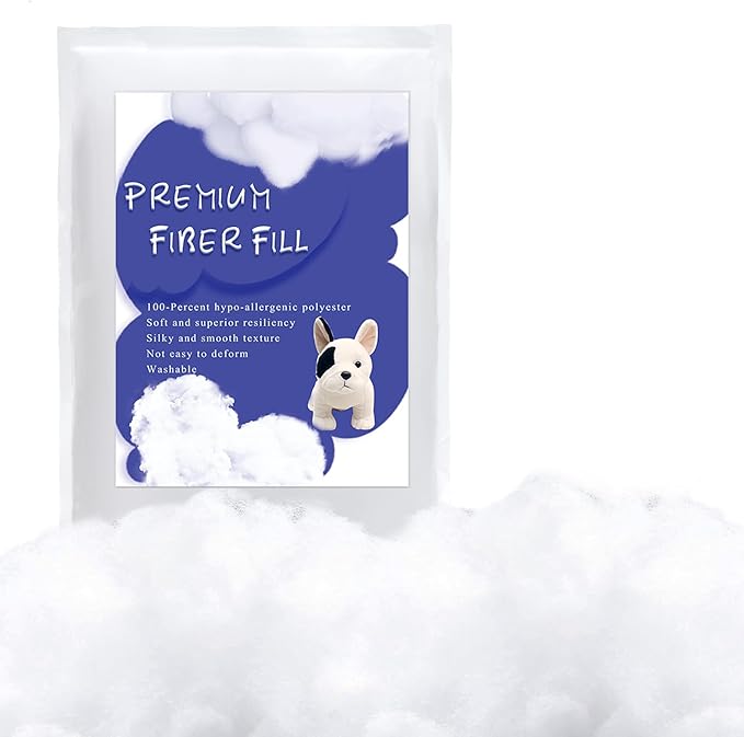 BUTUZE 3.3lb Polyfill Stuffing, (4.4lb-2.1oz) Fiberfill for Crafts, Polyester Fiber Fill, Resilience Fill Fiber for Stuffing Pillow and Home Decoration Projects