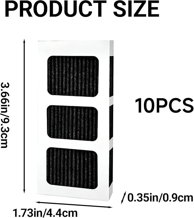 Air Filter for Frigidaire Refrigerator Compatible with Frigidaire PAULTRA2, Home Kitchen Use Air Purification for Refrigerator Water Dispenser, for Families with Kids Seniors Households (10)