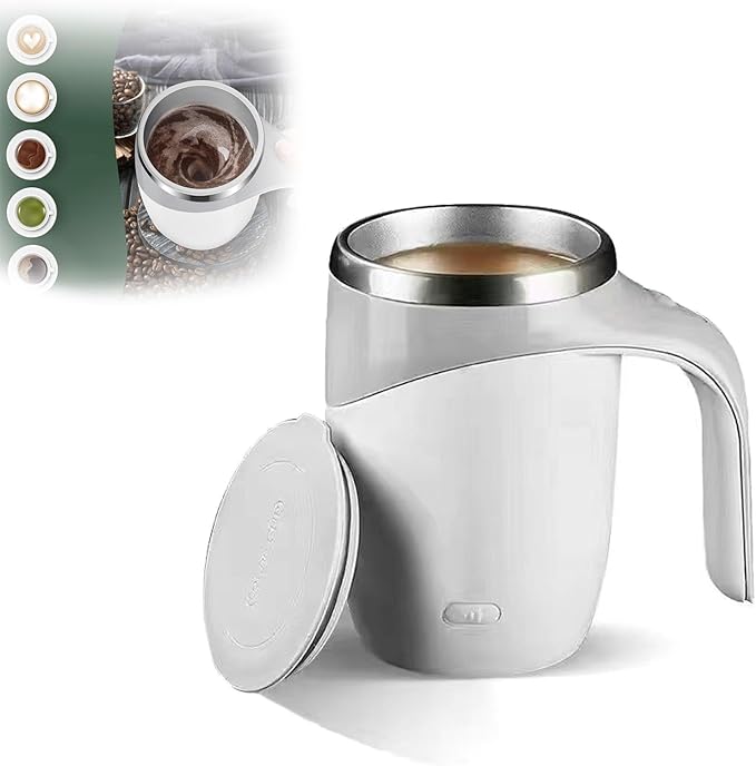 Automatic Magnetic Stirring Coffee Mug, Automatic Coffee Stir Cup, Self Stir Coffee Mug, Self Stirring Coffee Mug, Auto Stirring Coffee Mu (Battery C)
