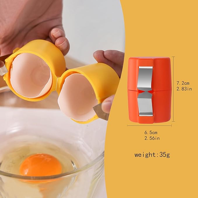 3 Packs Egg Cracker Tool Handheld Egg Cutting Tool Eggshell Remover Kitchen Egg Shell Cutter Tool Portable Eggshell Opener Baking Accessories for Home Dorm Kitchen