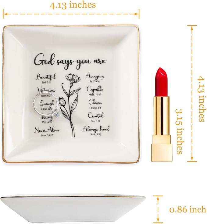 HOME SMILE Christian Gifts for Women Christmas Birthday,Inspirational Gifts for Friends, Religious Spiritual Gifts for Mom Girl Female Coworker Sister Christian