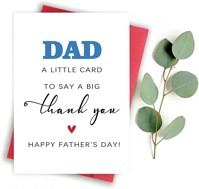 Funny Father‘s Day Gifts for Men, Happy Father Day Gifts from Daughter Son Wife,Thank You Card for Dad Husband On Father Day