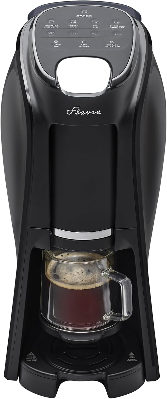 Flavia Aroma Brewer - Coffee Machine, Makes Coffee, Lattes, Tea, and other Hot or Iced Beverages with Single-Serve Freshpacks, Multiple Brew Sizes, Black, Works ONLY with Flavia Freshpacks