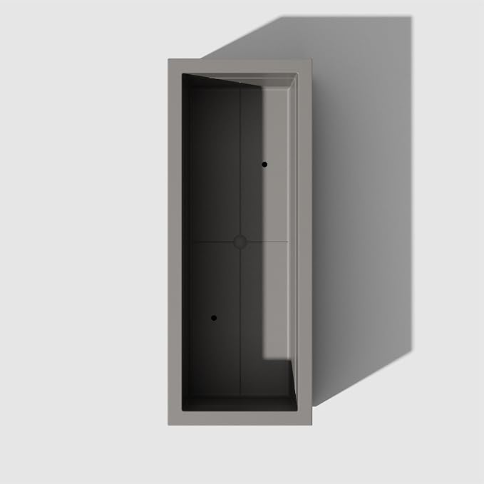 Veradek Block Series Long Box Planter, Large Rectangular | Indoor or Outdoor Use, Durable All-Weather, Drainage Holes, Modern Décor, For Tall Plants, Flowers or Shrubs