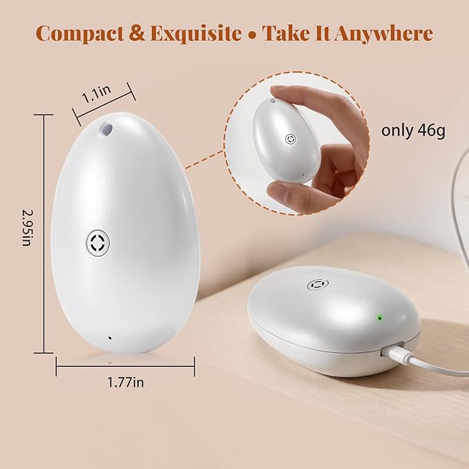 Sleep Sound Machine - Bone Conduction Portable White Noise Player, Rechargeable Handheld & Pendant Personal Audio Device, Calming Sound for Relaxation, Focus for Adults & Kids