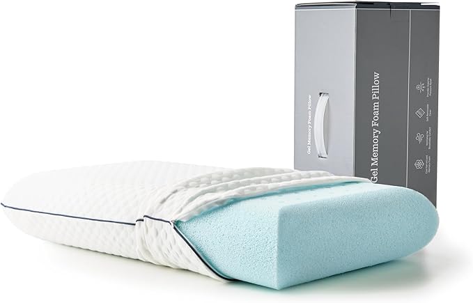 Weekender Gel Memory Foam Pillow - King Size - 1-Pack - Medium Firm Feel - Neck and Shoulder Support - Side & Back Sleepers - Home, Hotel, & Hospital Essentials - CertiPur Certified