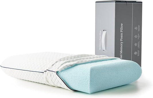 Weekender Gel Memory Foam Pillow - King Size - 1-Pack - Medium Firm Feel - Neck and Shoulder Support - Side & Back Sleepers - Home, Hotel, & Hospital Essentials - CertiPur Certified