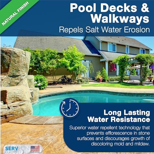 Serveon Sealants Natural Stone Sealer (Clear Natural Finish) 1 Gal