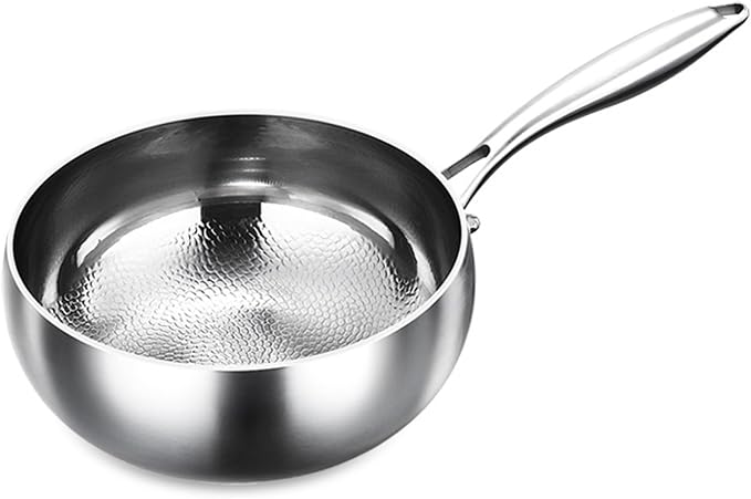 Titanium Frying Pan 10 Inch Non Stick Titanium Skillet with 0 Coating & Hammered Design Safe Cookware for Induction Gas & Electric Stoves Frying Pan Skillet Pa