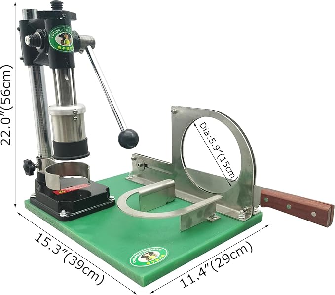 Coconut Opener Machine Manual Coconut Cutter Machine Coconuts Open Peeler Tools Coconut Hole Puncher Maker Fresh Coconut Peeling and Opening Machine