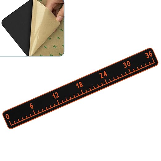 HZshark EVA Foam Fish Measuring Board, Fish Ruler with 3M Self-Adhesive Backing, 36" Fishing Tape Measure for Boats Sailboats Yachts Kayaks
