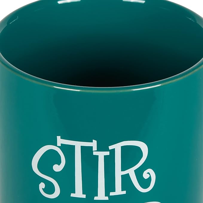 DII Kitchen Accessories Retro Collection Ceramics, Utensil Holder, Teal