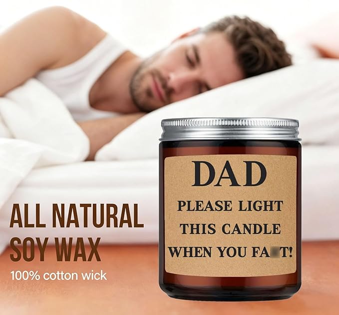 Fathers Day Dad Gifts from Daughter Son,Christmas Birthday Gifts for Step Dads Father in Law Him Bonus Daddy,Gift for Men Papa Grandpa Uncle Stepdad lavende Scented Candles