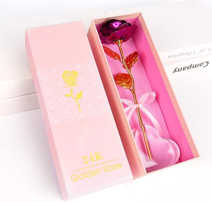Mothers Day Mom Gifts for Women Grandma, Artificial Forever Birthday Flowers Galaxy Glass Eternal Roses with Heart Shaped Crystal Vase, Mother's Day Anniversary Wedding Rose Gifts for Wife Sister
