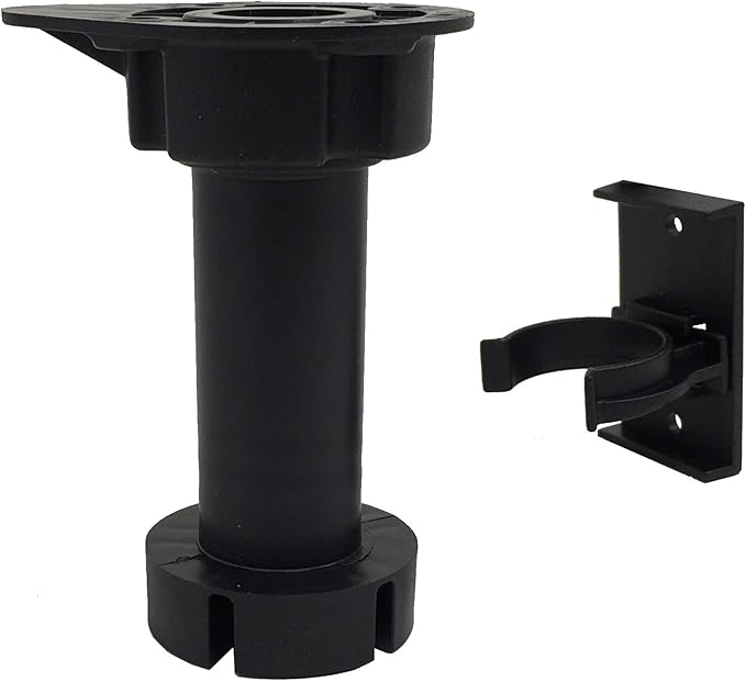 Desunia Cabinet Leveler Legs - 330 Lb. Capacity per Leg - Adjusts from 3 7/8" to 6" - 240 Pack