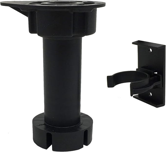 Desunia Cabinet Leveler Legs - 330 Lb. Capacity per Leg - Adjusts from 3 7/8" to 6" - 240 Pack