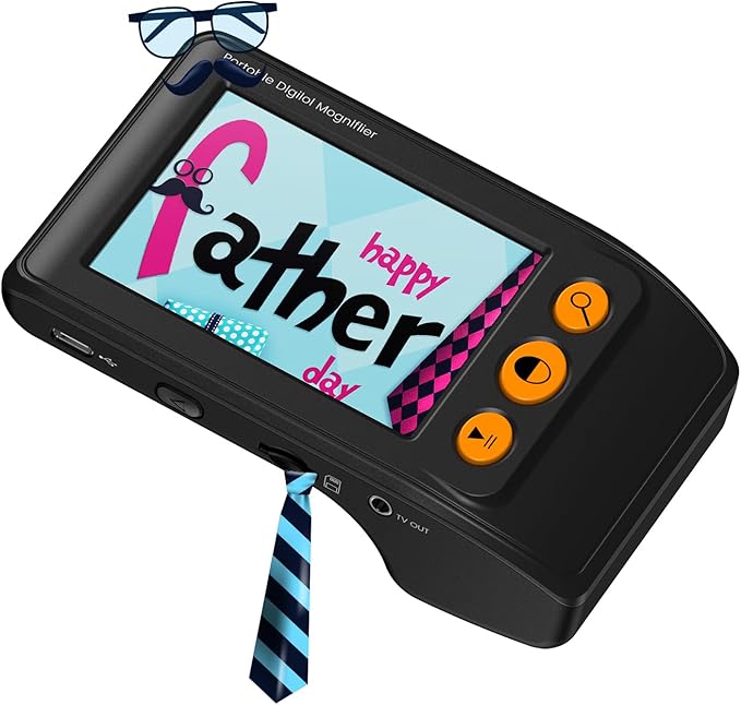 Eyoyo Portable Digital Video Magnifier Electronic Reading Aid 3.5 Inch LCD Screen for Low Vision 2x-25x Zoom Foldable Handle