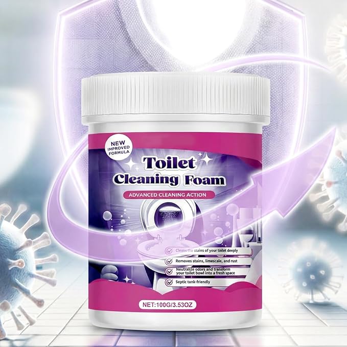 2026 New Toilet Bowl Cleaner, Toilet Cleaning Foam, Power Foaming Toilets Clean, Clean Foam Cleaner, Touch Free Foaming Powder – Bathroom Cleaning Powder (2PCS)