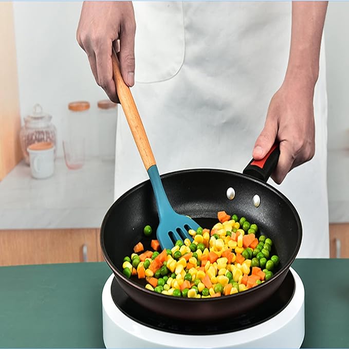 Kitchen Cooking Utensils Set, 12-piece Kitchen Cookware Non-stick Cookware Is Heat-resistant, BPA-free, Cooking Tools, Stirring Kitchen Tool Set (Blue)