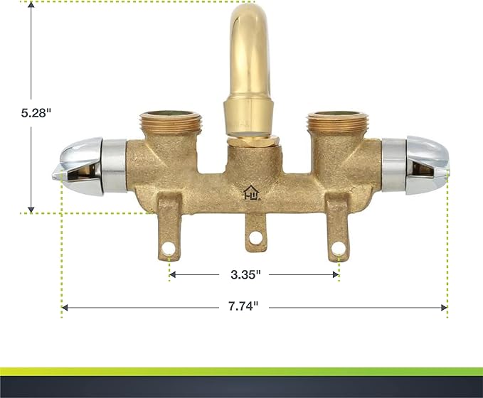 Homewerks Worldwide 3310-250-RB-B Rough Brass Laundry Faucet, No Size
