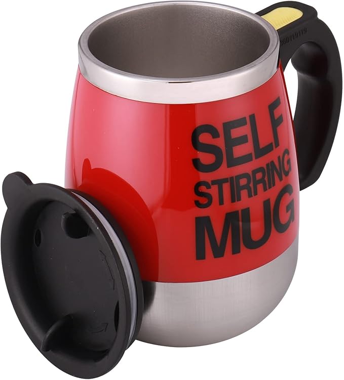 Self Stirring Mug Auto Self Mixing Stainless Steel Cup for Coffee -450ml/15oz