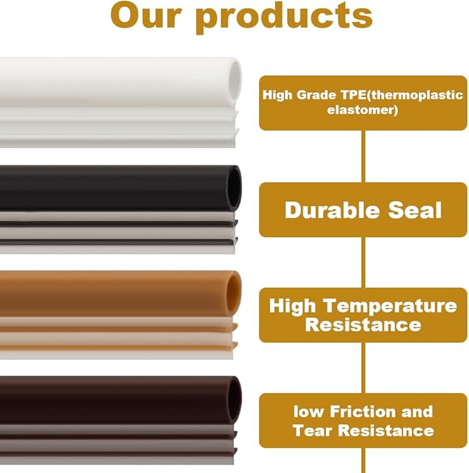 Window Weatherstrip Seal 1/4" Bulb Bubble Kerf Mount Bulb Gasket Window Weather Stripping Kerf - 4 Colors and 5 Length Options (25', White)