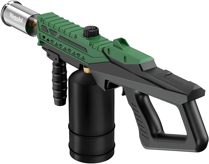 KOACKL Propane Torch Gun | Adjustable Flame Thrower Gun | Gas Welding Kits Blow Torch for Ooutdoor Welding, Campfire & Charcoal (Propane Tank Not Included)