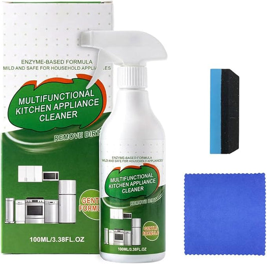 2026 New Multipurpose Enzyme Foam Cleaner, Powerful Multipurpose Kitchen Appliance Cleaner Spray, Oil Stains Clean Up Kitchen Appliance Cleaners, for Household, Oven, Stove, Range Hood (1)