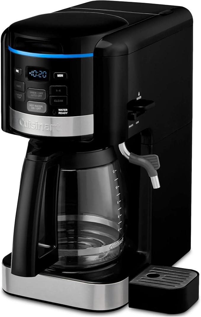 Cuisinart CHW-16 12-Cup Programmable Coffeemaker & Hot Water System New Black