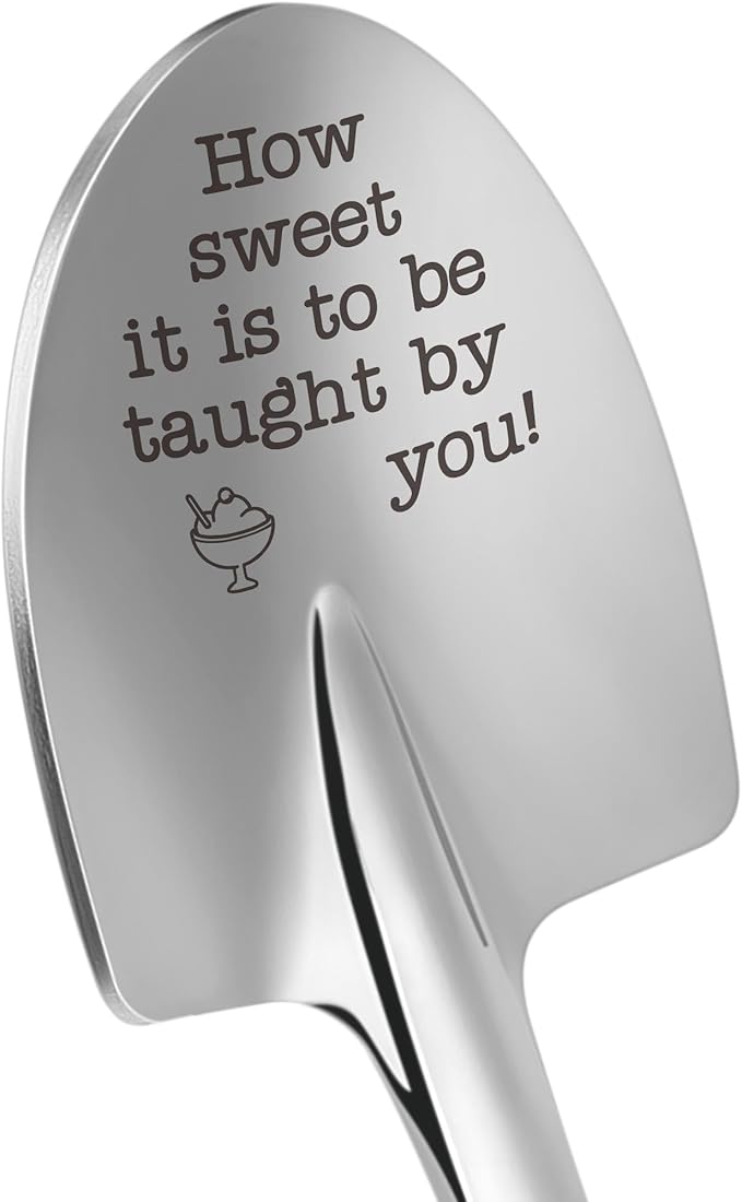 Funny Teachers Ice Cream Shovel - Teacher Appreciation Week Gifts End of Year School Gift Thank You Gifts for Mentor Professor Coach Boss Manager, Administrative Assistant Professional Day