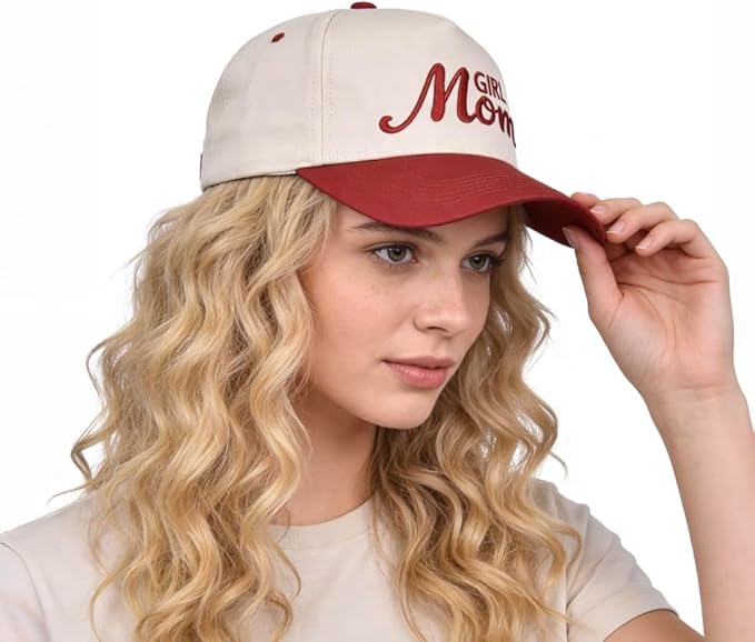 Womens Trucker Hat - with Mommin Embroidery Ponytail Fit - Mothers Day Great Gifts for Mom Wife Stepmom