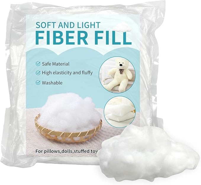 Daylendar Polyester Fiberfill Stuffing 150g/5.3oz - Ultra-Soft & Fluffy Premium Polyfill Stuffing for Stuffed Animals,Crochet Stuffing, DIY Crafts - High Resilience Recyclable