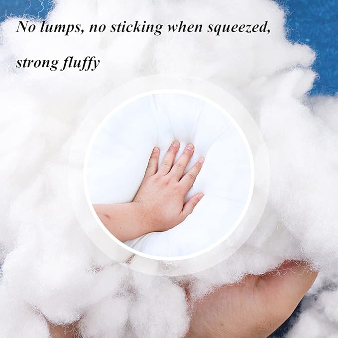 BUTUZE 3.5oz Premium Polyester Fiber Fill, High Resilience Fiberfill Stuffing for Craft, Crochet Animals, Crochet Stuffing, Cotton Stuffing, Recyclable