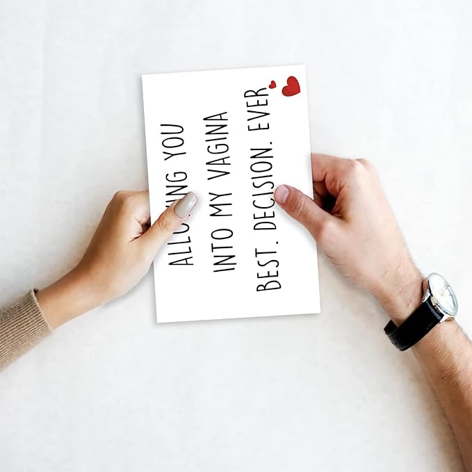 Naughty Father s Day Cards Gifts for Husband, Romantic First Father Day Card from Wife, Dirty Fathers Day Gift from Girlfriend, Anniversary Card, Valentine'S Day Card