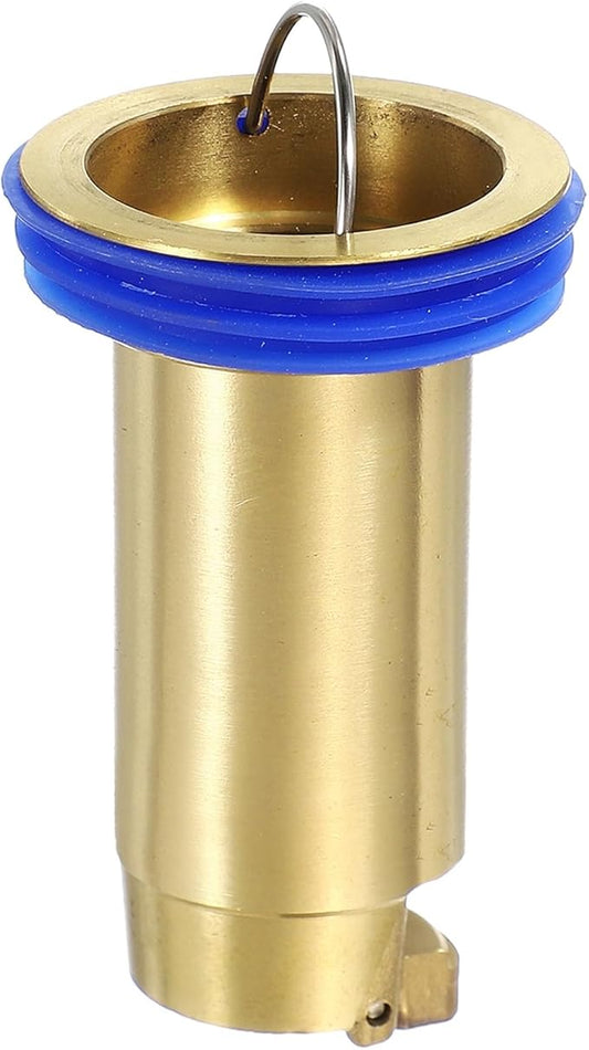 uxcell Odor Proof Floor Drain, 2.8" Brass Floor Drain Cover Shower Plug Drain Backflow Preventer Suitable for Pipes Tubes Bathroom Kitchen, Gold
