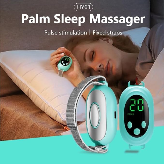 Handheld Sleep Aid Device, Anxiety Device, Relief Anxiety Help Sleep, Promotes Rest, USB Rechargeable，Microcurrent Relaxation Tool, USB Rechargeable, for Adults