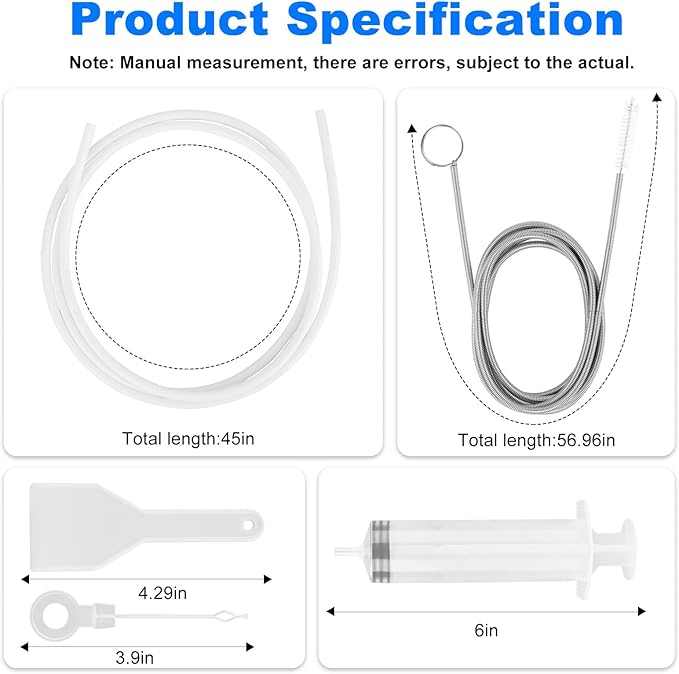 Refrigerator Drain Cleaning Tool, 8 PCS Reusable Waterline Buddy For Refrigerator, Fridge Water Line Cleaner Kit Suitable for Cleaning Refrigerator Drain Holes, Car Sunroofs Drain Holes