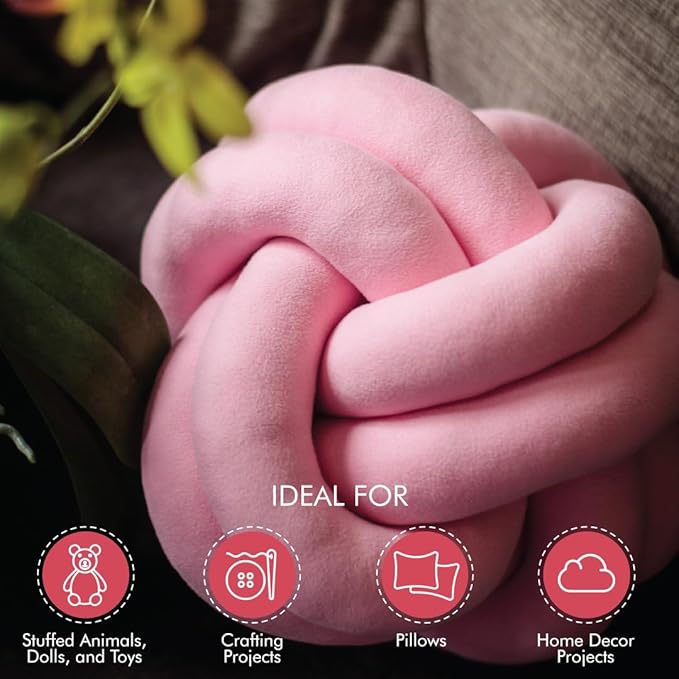 Fairfield Silky Poly-Fil, Premium Polyester Fiber Fill, Soft Pillow Stuffing for Peaceful Sleep, Stuffing for Stuffed Animals and Toys, 24-Ounce Bag