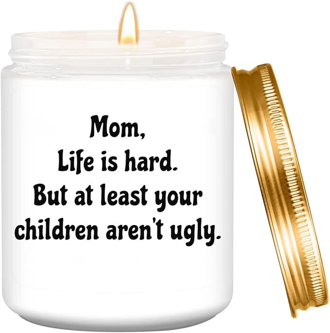 Funny Mothers Day Birthday Gifts for Mom,Gifts for Mom from Daughter Son,Thank You Lavender Scented Candles for Women.