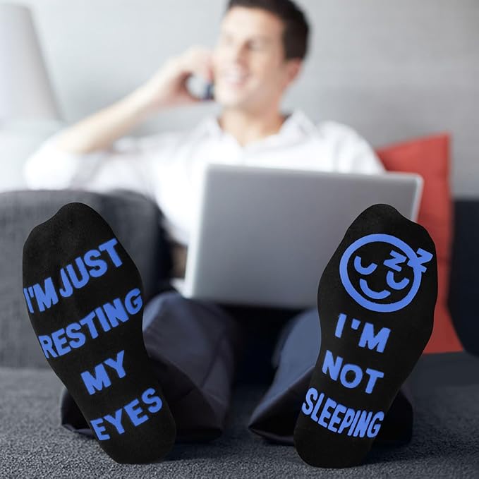 FilmHOO Birthday Gifts for Men Fathers Day Dad Gifts for Dad from Daughter Son Wife Easter Mens Funny Socks for Him