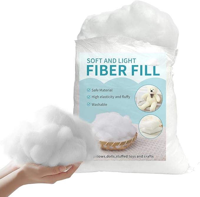 Daylendar Polyester Fiberfill Stuffing 250g/8.8oz - Ultra-Soft & Fluffy Premium Polyfill Stuffing for Stuffed Animals,Crochet Stuffing, DIY Crafts - High Resilience Recyclable