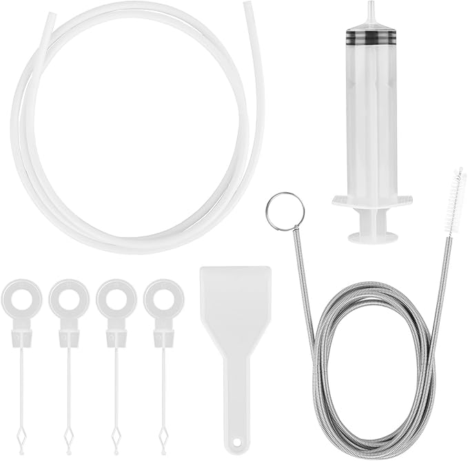 Refrigerator Drain Cleaning Tool, 8 PCS Reusable Waterline Buddy For Refrigerator, Fridge Water Line Cleaner Kit Suitable for Cleaning Refrigerator Drain Holes, Car Sunroofs Drain Holes