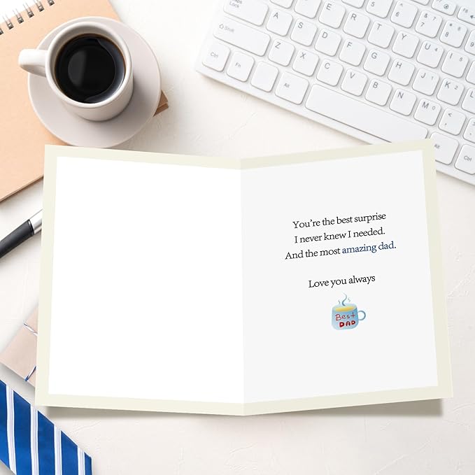 FANCYLUCKY Funny Fathers Day Card for Husband from Wife, Happy Fathers Day Gift for Husband, Father’s Day Decorations for Men