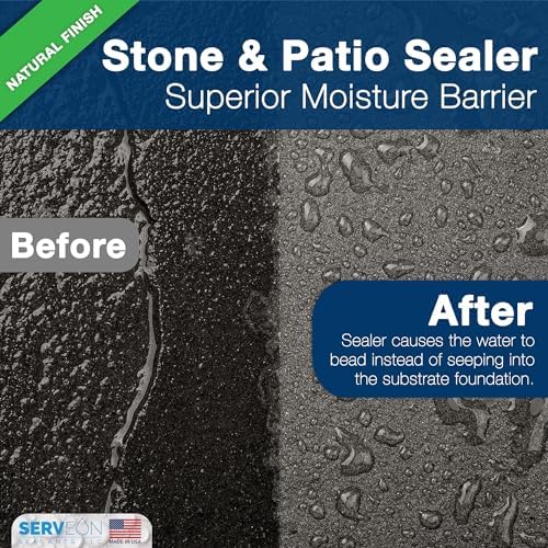 Serveon Sealants Natural Stone Sealer (Clear Natural Finish) 1 Gal