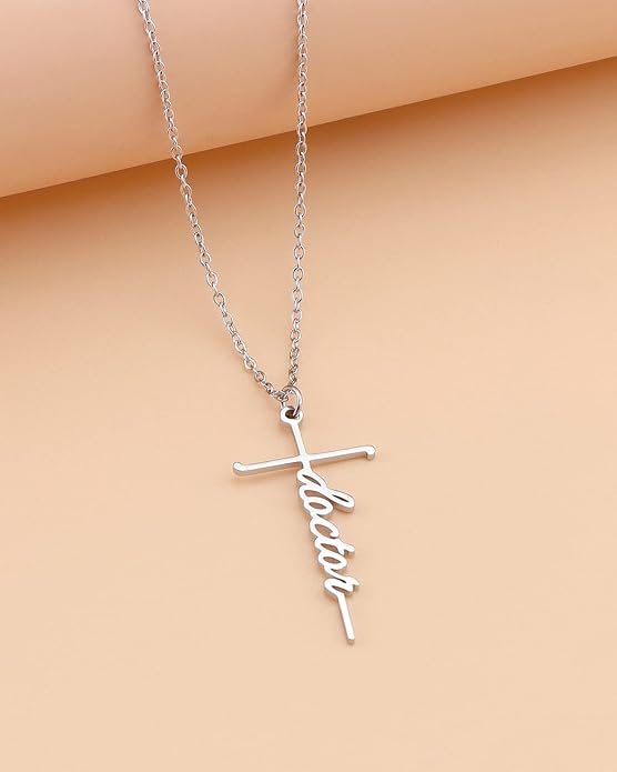 Lcherry Faith Cross Pendant Necklace for Women Religious Christian Jewelry Mother's Day Gifts for Women