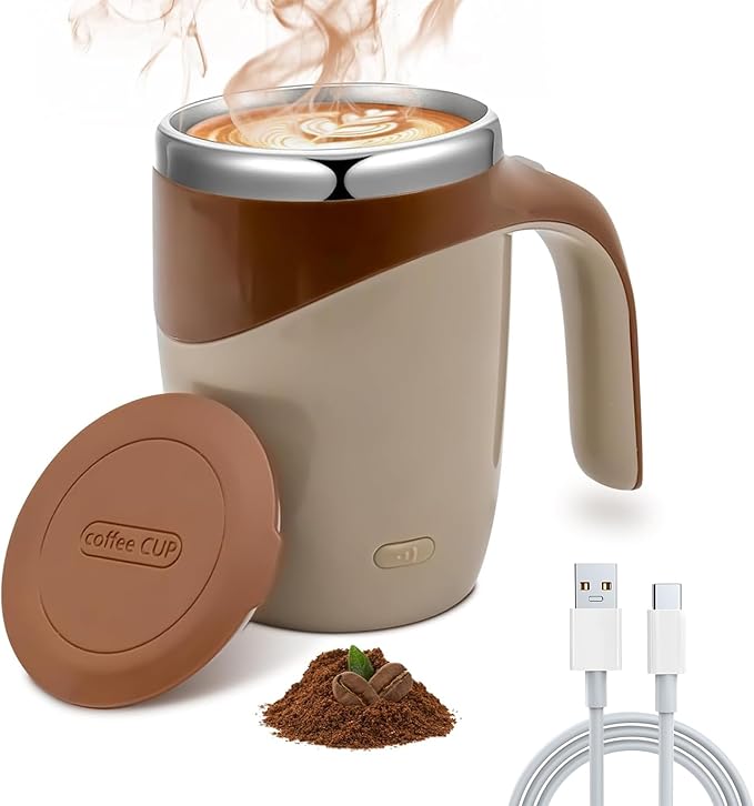 Self Stirring Coffee Mug, Magnetic Automatic Self-Stirring Coffees Mug, 2025 New Automatic Automati Stirring 12.85oz Coffee Mugs (coffee)