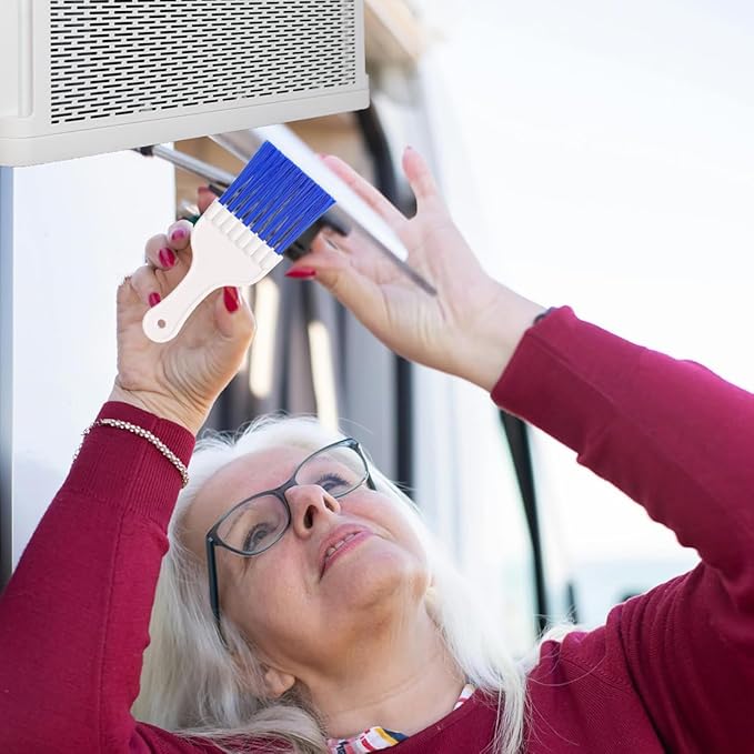 Air Conditioner Condenser Fin Cleaning Brush Stainless Steel Coil Condenser Brush AC Fin Comb Refrigerator Coil Cleaning Whisk Brush Evaporator Radiator Repair Tool