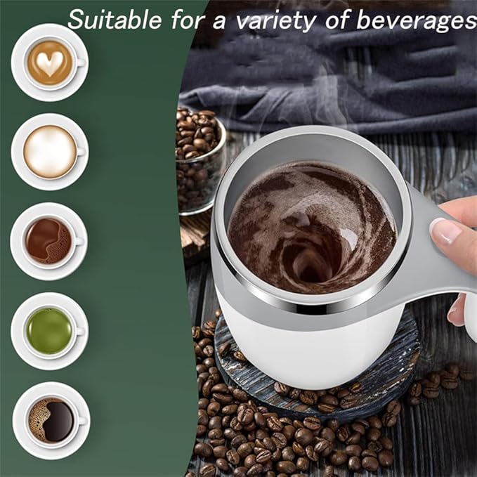 Automatic Magnetic Stirring Coffee Mug, Automatic Coffee Stir Cup, Self Stir Coffee Mug, Self Stirring Coffee Mug, Auto Stirring Coffee Mu (Battery D)