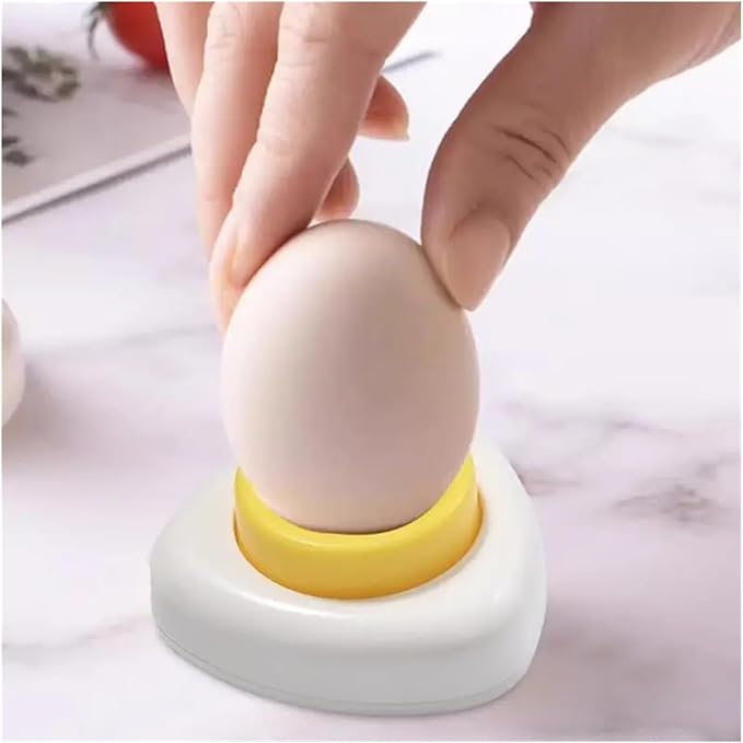 Magnetic Egg Hole Poker, Retractable Safety Lock Pin, Egg Shell Opener Piercing Tool for Hard Boiled Eggs