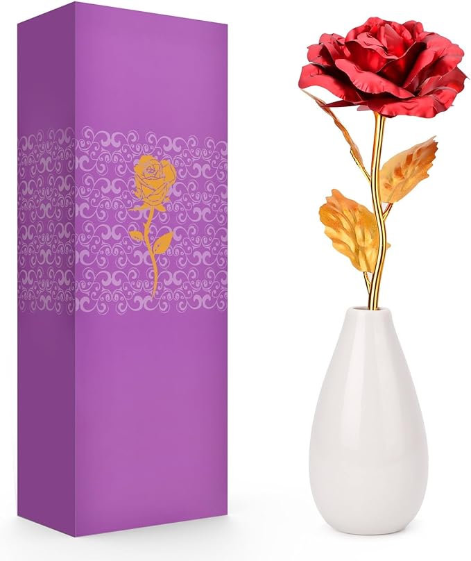 Tmacker Gifts for Mom Wife Grandma Stepmom Mothers Day from Daughter Son, Mothers Day Mom Gifts Artificial Rose Flowers on Christmas Valentine Birthday Anniversary